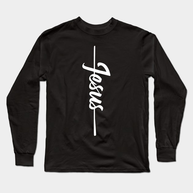 Jesus Signature Christian Shirt Long Sleeve T-Shirt by worshiptee